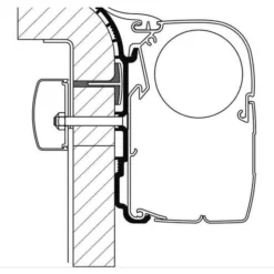 Thule Adapter Bürstner, Länge 4,5 M