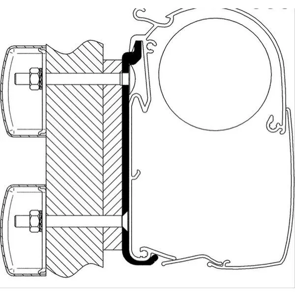 Thule Adapter-Set Dethleffs Globebus, Länge 3,5 M 1 Thule Adapter-Set Dethleffs Globebus, Länge 3,5 M
