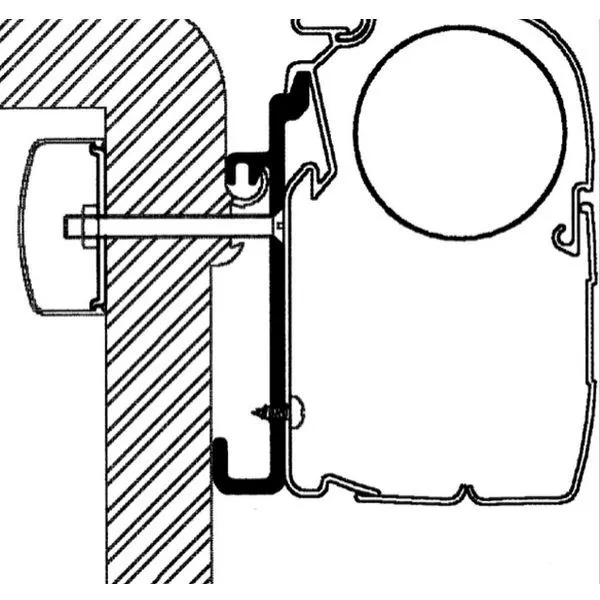 Thule Adapter Rapido Serie 7, 8, 9, Länge 3 M 1 Thule Adapter Rapido Serie 7, 8, 9, Länge 3 M