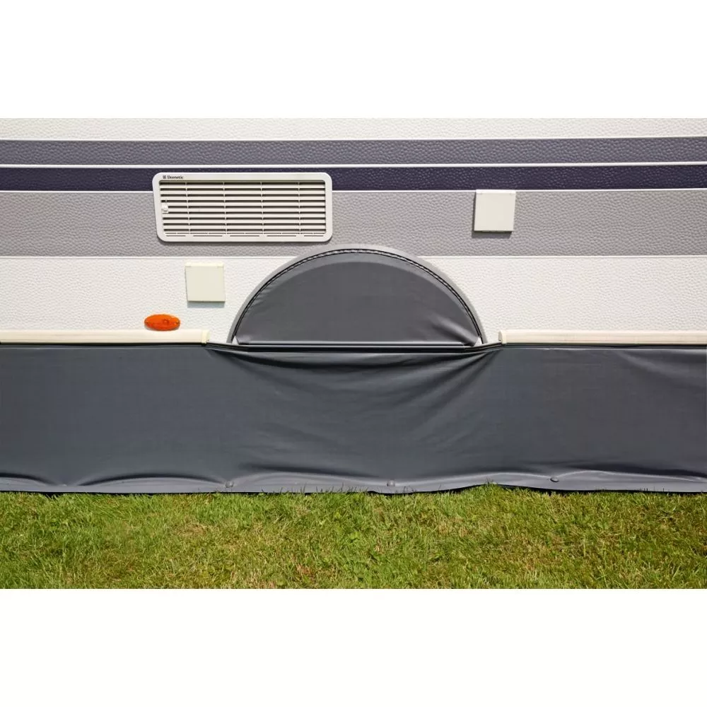 Wohnwagen-Windblende Brand Bodenschürze 1 Wohnwagen-Windblende Brand Bodenschürze