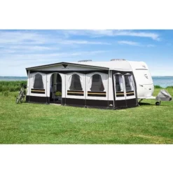 Vorzelt DWT Atelier Chalet Mit Rundumdach -Campingmöbel Store dwt atelier chalet chili vordach luxus wohnwagenvorzelt 5 3731