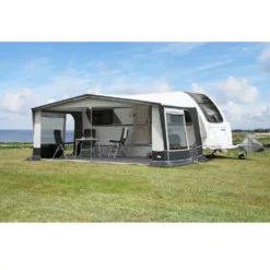 Wohnwagen-Vorzelt DWT Jubilee 40, Tiefe 240 Cm -Campingmöbel Store dwt vorzelt jubilee 40 mit heruntergeklappter vorderwand fuer wohnwagen caravan 1000 2 22121