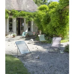 Liegestuhl Lafuma Maxi Transat, Etamine -Campingmöbel Store gelber campingstuhl lafuma liegestuhl maxi transat batyline strandstuhl 1000 4 23945