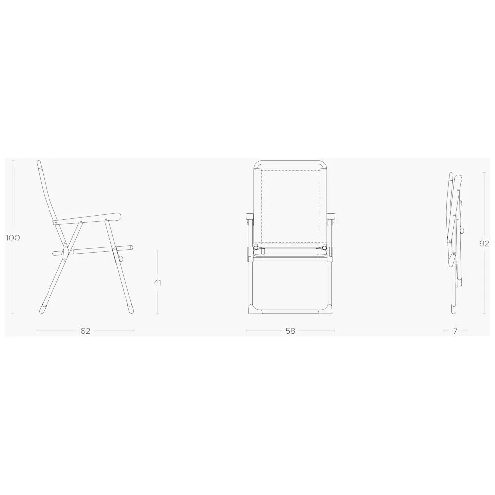 Klappstuhl Lafuma Alu Victoria, Ocean II 2 Klappstuhl Lafuma Alu Victoria, Ocean II – Bild 2
