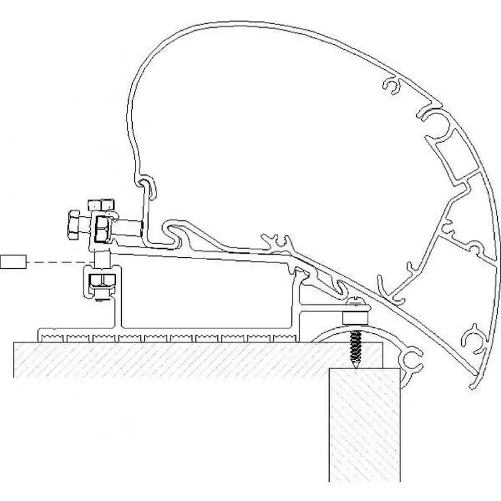 Thule Dachadapter Für Omnistor 6200 / 6300 / 9200 Markisen 1 Thule Dachadapter Für Omnistor 6200 / 6300 / 9200 Markisen